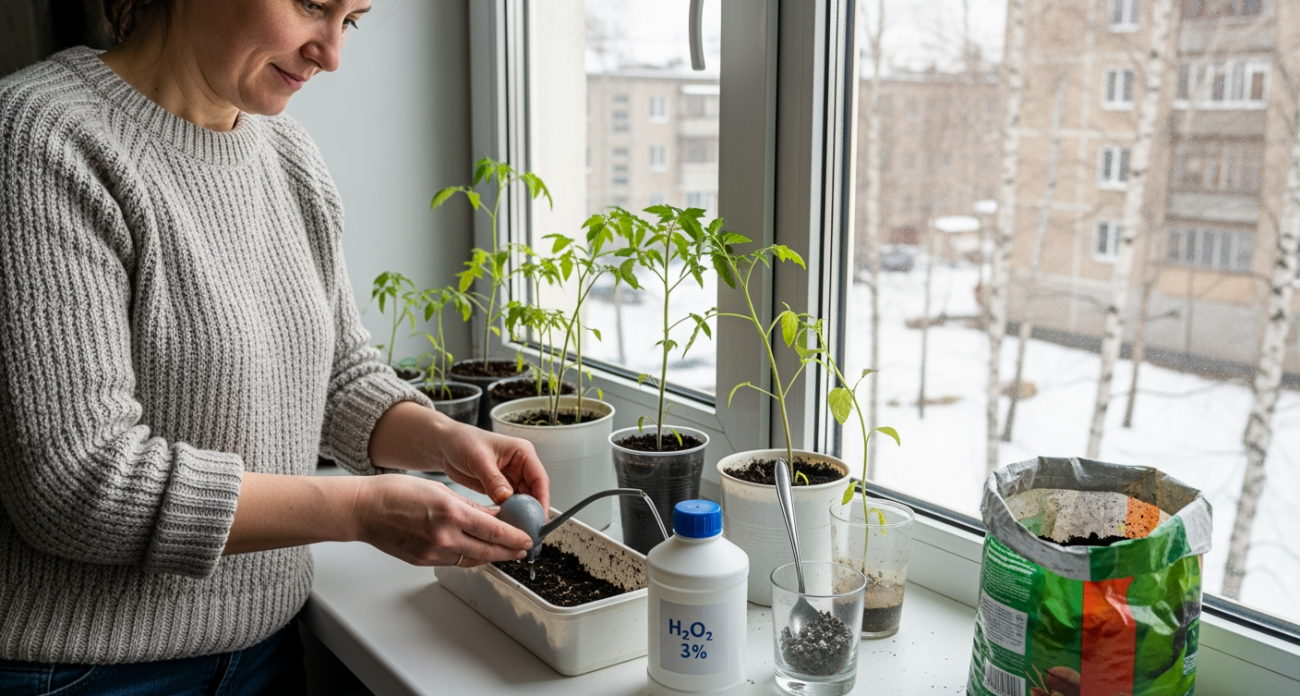 Хилая рассада ушла в мощный рост после моего секретного коктейля из доступных компонентов — делюсь формулой