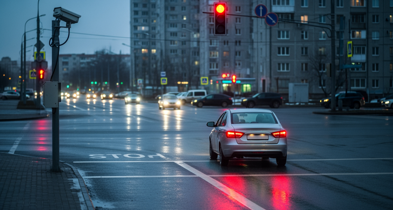 Автоинспекторы раскрыли секретный лайфхак для водителей, оказавшихся между стоп-линией и красным светом