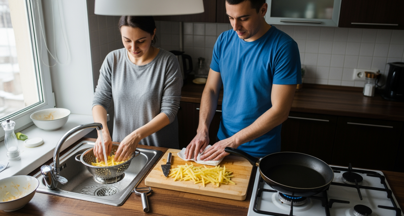 Простой бабушкин секрет перевернул мое представление о жарке картошки и теперь она получается как в ресторане