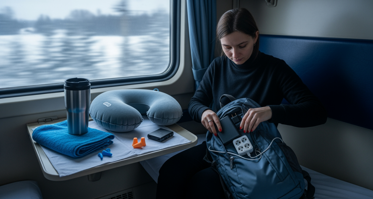 Мой чемоданный минимум для идеальной поездки на поезде: 12 вещей, которые превратят купе в уютный дом на колесах