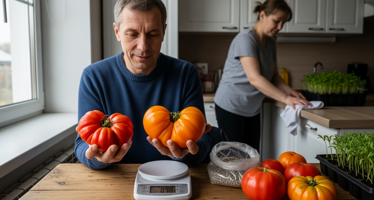 Два редких сорта томатов с моего огорода дают гигантские плоды по килограмму каждый и сладость как у десерта