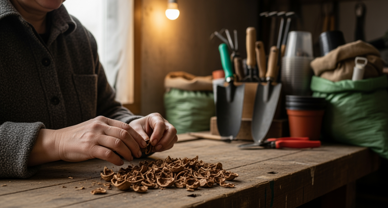 Дачный лайфхак из мусорного ведра: как обычная ореховая скорлупа превратилась в садовое золото