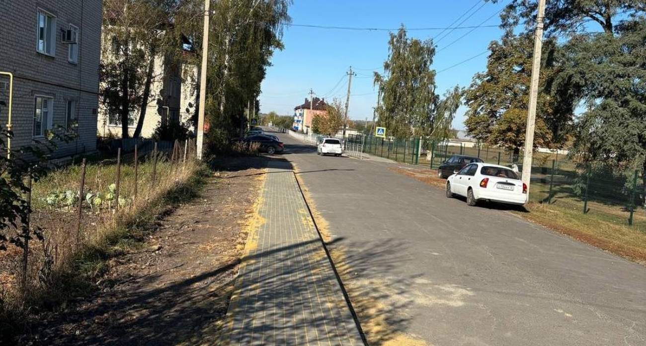 Второй этап благоустройства: в Олымском появится новый тротуар на улице Садовой от дома №68 до №62