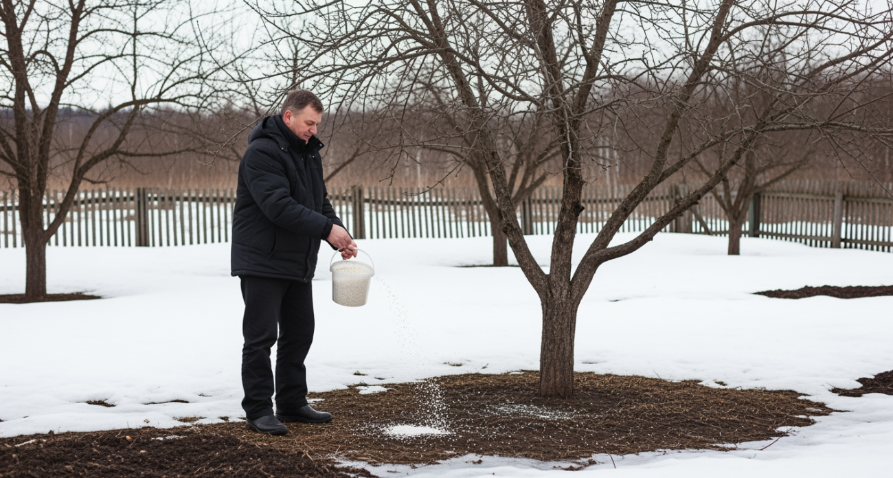 Простая подкормка на тающий снег в феврале заставит ваш сад ломиться от плодов этим летом