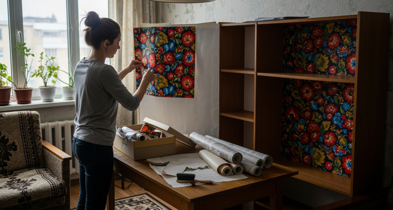 Из ненужных кусочков обоев мастерю такие домашние мелочи, что соседи теперь сами несут мне свои запасы