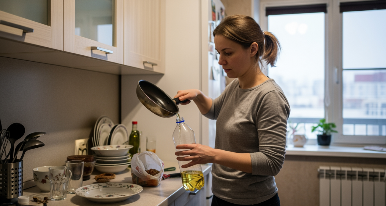 Простой трюк с отработанным маслом после жарки, о котором молчат даже опытные хозяйки