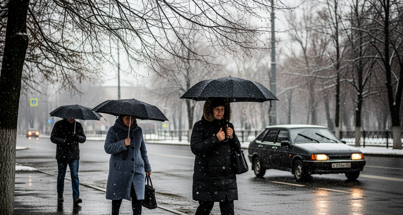 Оттепель берет власть: Курскую область накроют сильные снегопады и резкое потепление до +4 градусов