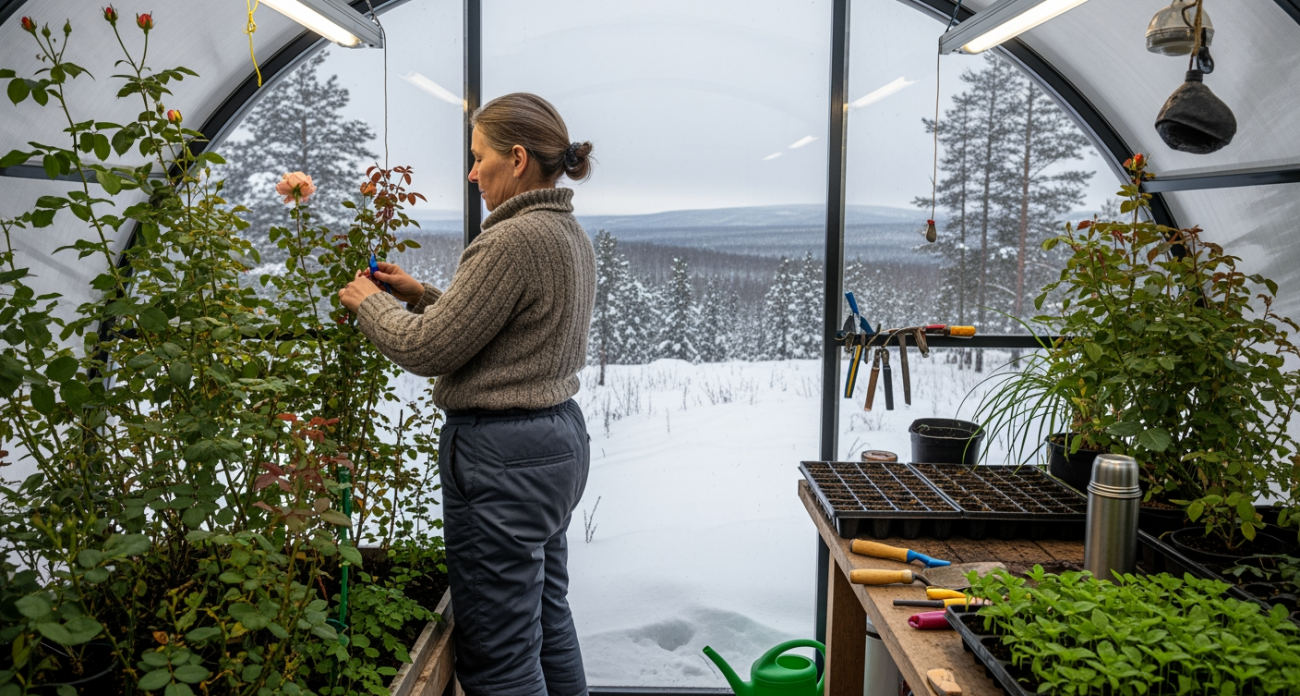 Пенсионерка из Новосибирска копирует китайский лайфхак и выращивает помидоры зимой пока соседи мерзнут