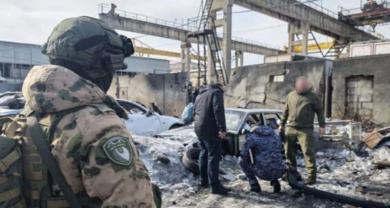 ОМОН «Финист» обследовал место падения украинского БПЛА в Курске