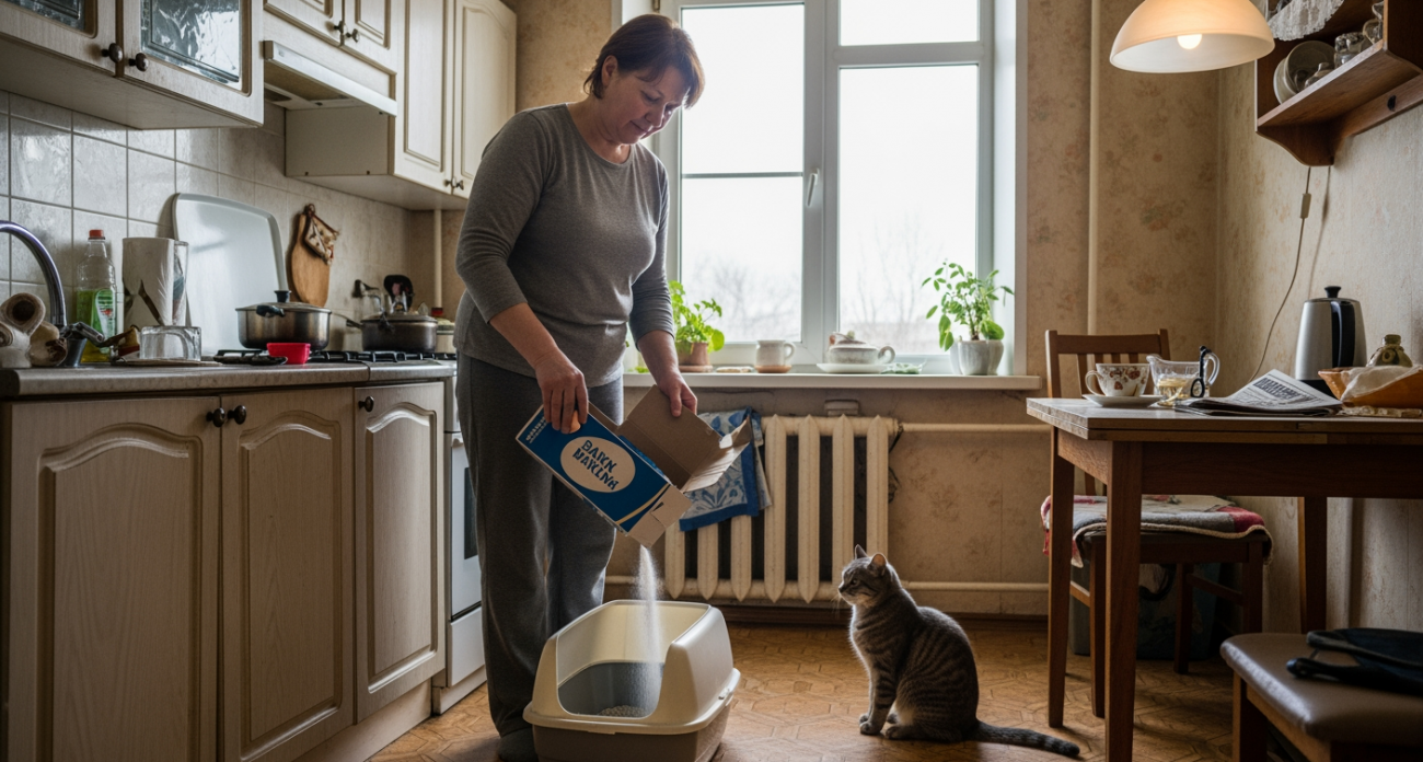 Соседи больше не будут жаловаться на запах из квартиры: копеечное средство в кошачий туалет