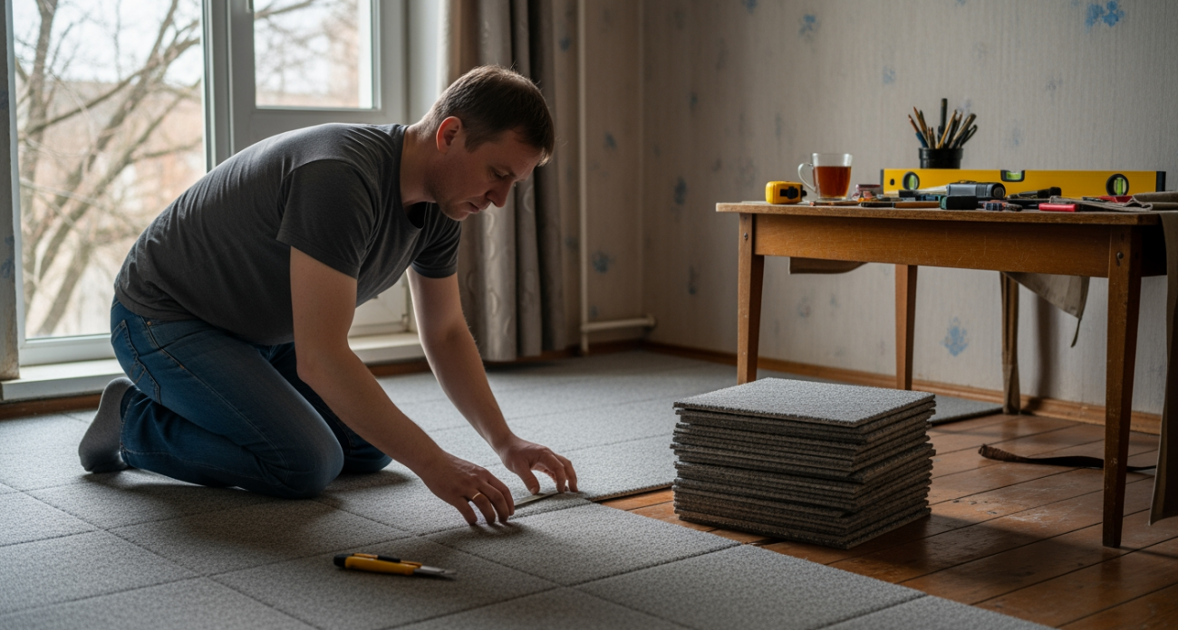 Паркет и ламинат уходят в прошлое: этот мягкий пол захватывает квартиры — почему ковровая плитка стала главным трендом сезона