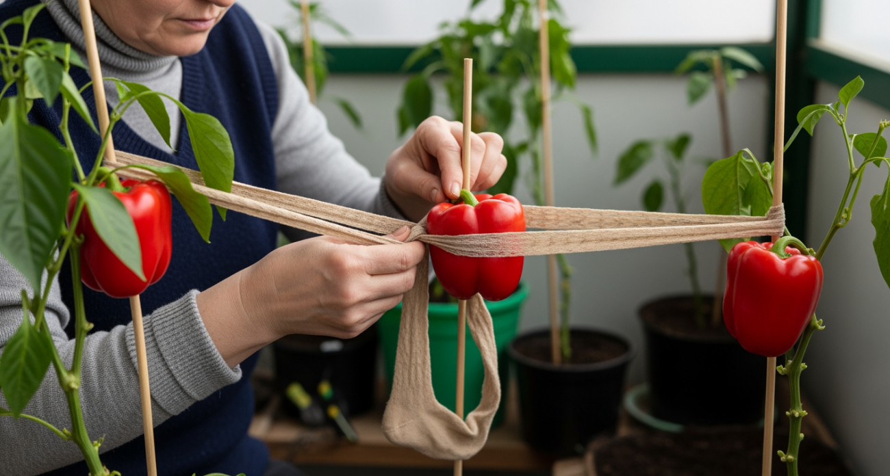 Дачница показала как обычные колготки превратили её перец в гигантов — соседи не верят глазам