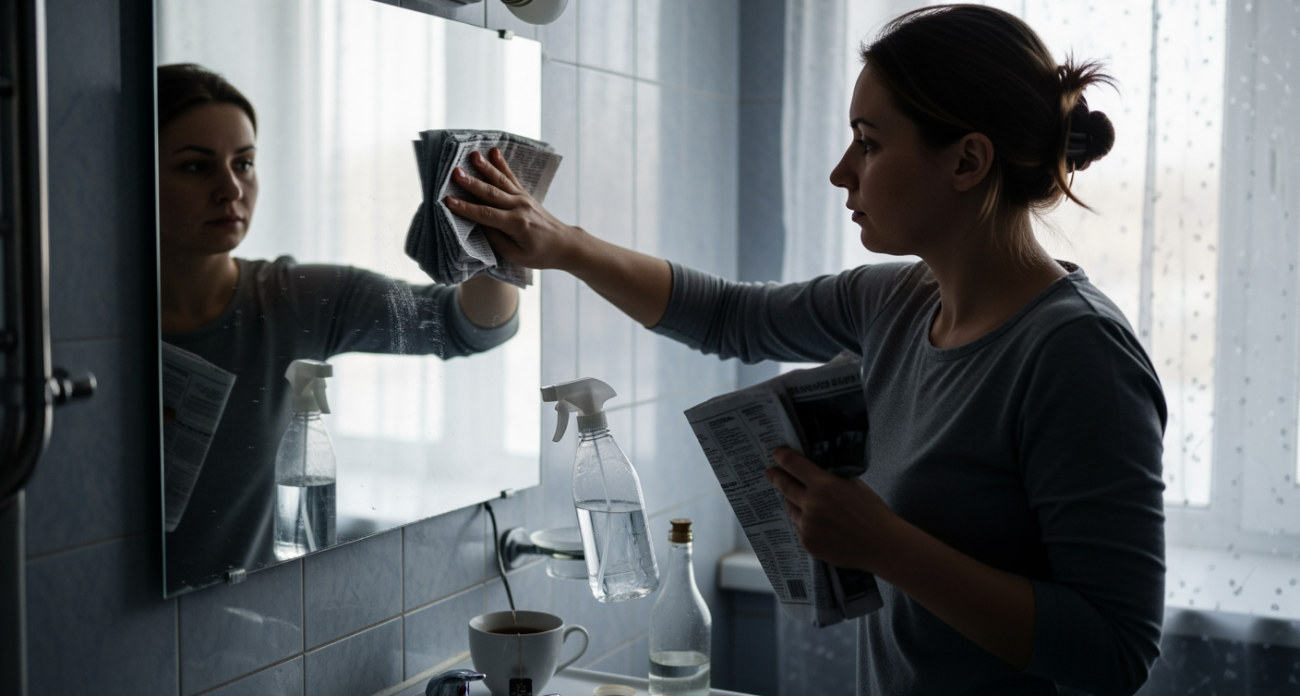 Соседка-пенсионерка показала трюк с обычной содой который заставляет зеркала сиять как новые