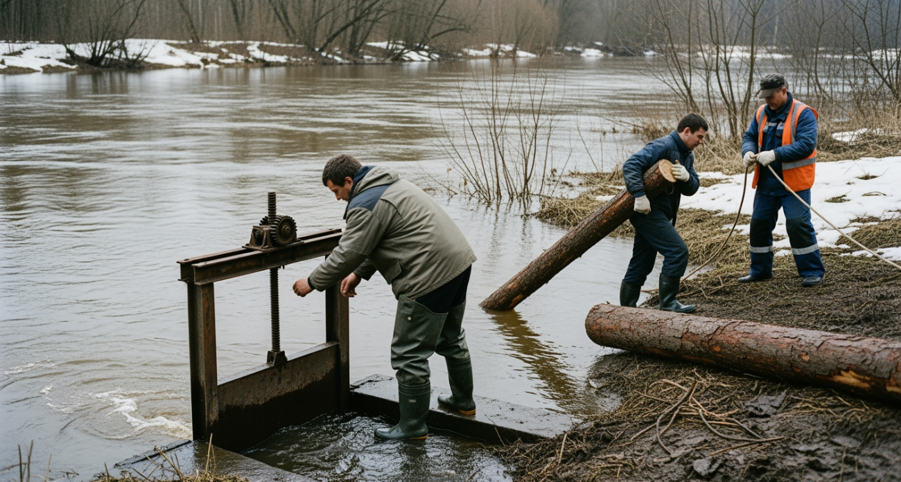 Курская область готовится к паводку 2026: каждый спиленный ствол на счету