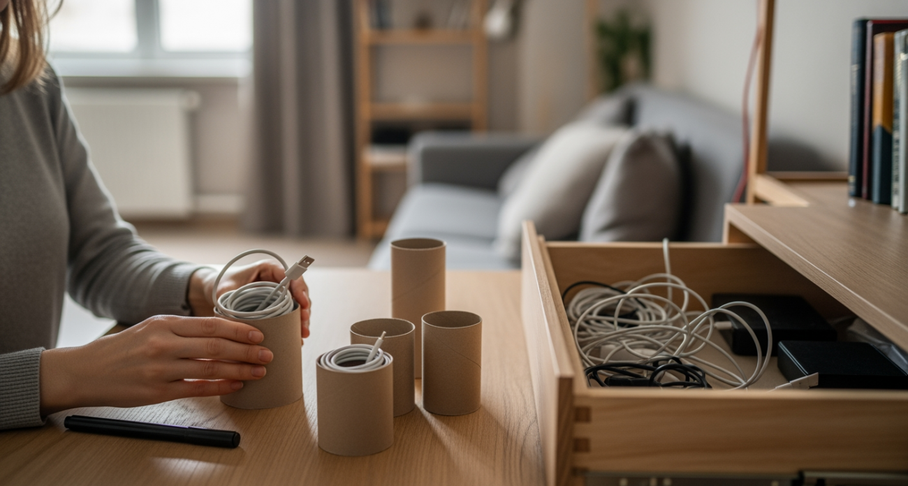 Втулки от туалетной бумаги превращаются в полезные вещи для дома всего за пару минут