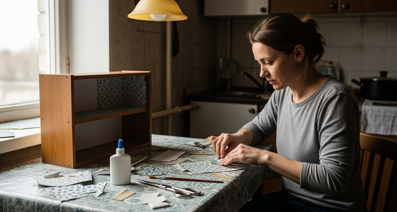 Остатки обоев превращаю в декор так красиво, что гости спрашивают адрес дизайнерского салона