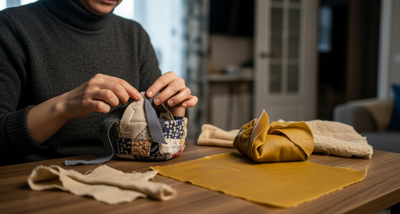 Не выбрасывайте обрезки ткани — из них получаются такие нужные вещи для каждой комнаты