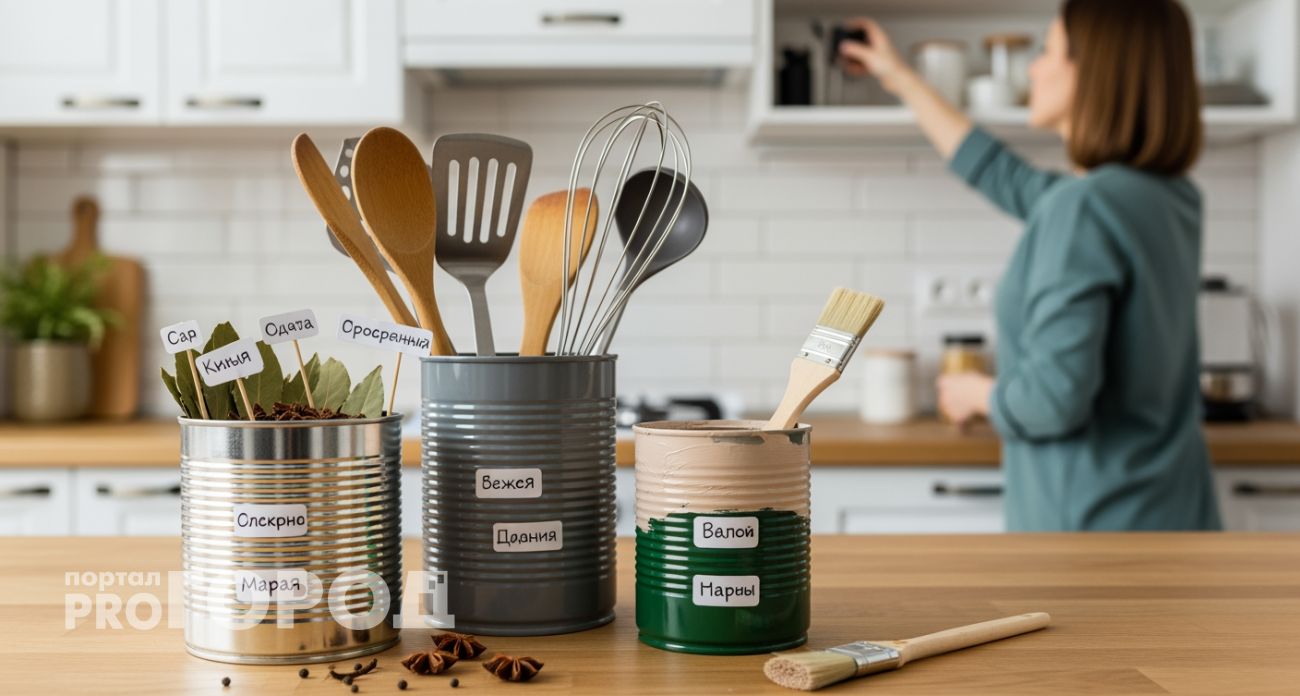Жестяные банки от кофе помогают мне организовать весь дом и больше не трачу деньги на контейнеры