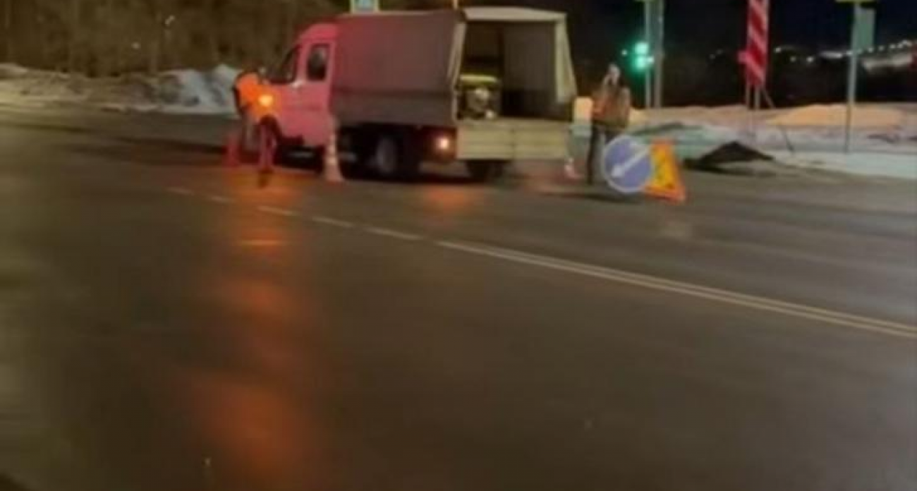 Мэр Маслов лично проверил заделку крупных ям на дорогах Курска