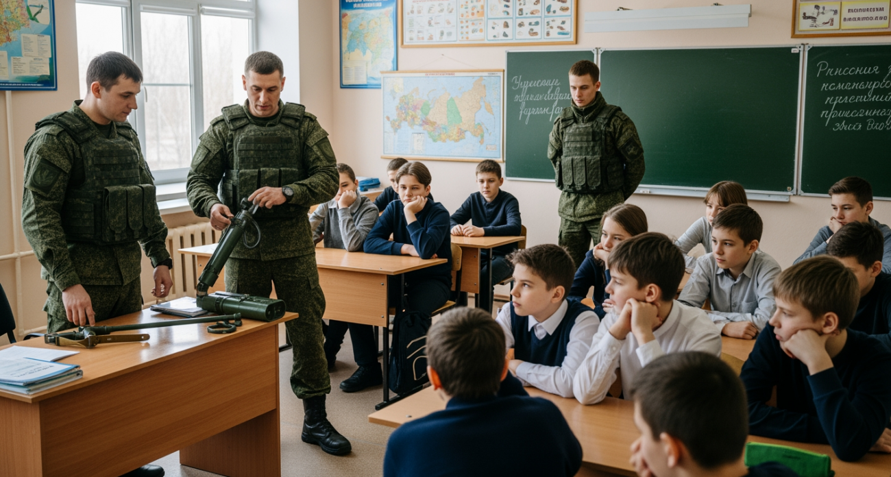 Саперы показали курским школьникам образцы вражеских взрывных устройств