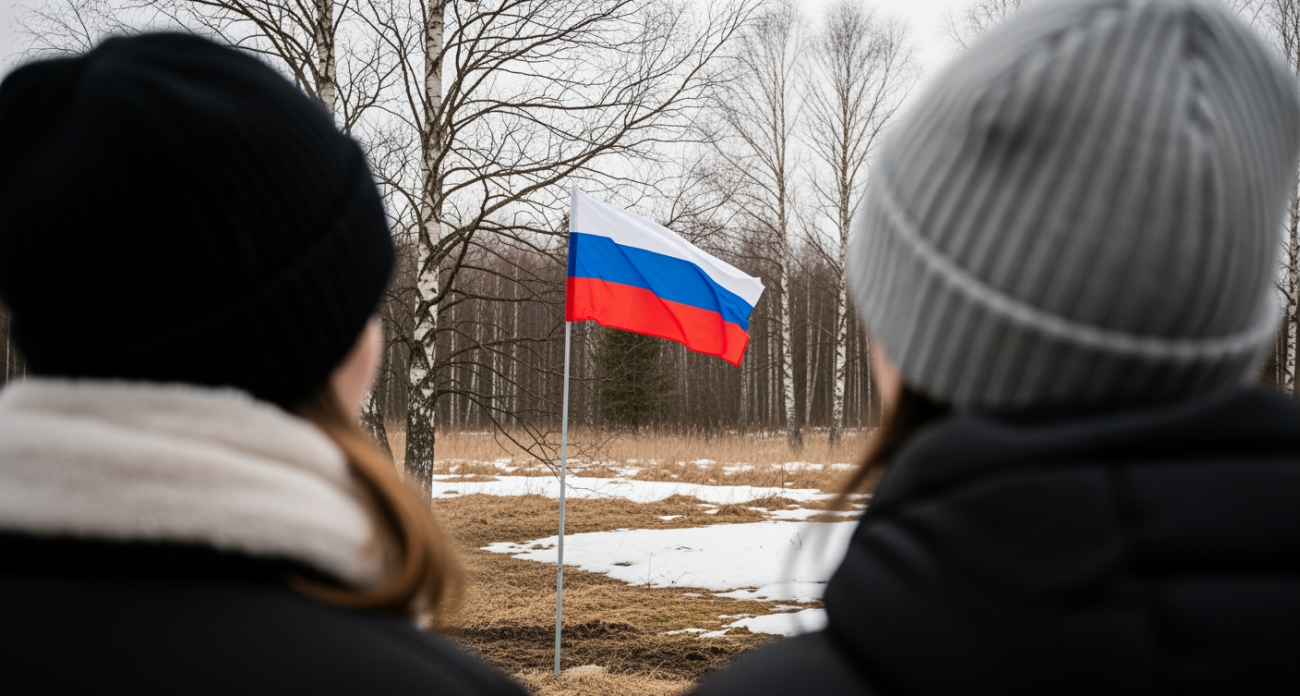 Боец «Заря» водрузил российский флаг в освобождённой Малой Локне