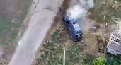 Россия опубликовала видео уничтожения автомобиля ВСУ в Курской области