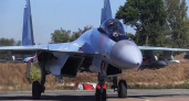 Су-35С России патрулируют приграничные районы Курской области