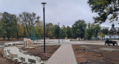 В курском сквере продолжается благоустройство