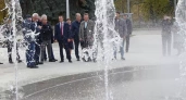 В Курчатове запустили новый сухой фонтан на Площади Культур