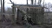 Российская гаубица уничтожила артиллерийское орудие ВСУ в Курской области