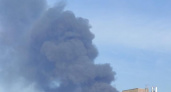 Крупный пожар на предприятии в Курске