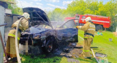 В Курской области сгорел автомобиль из-за нарушения правил при сварке