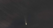 Самая яркая комета 2025 года: куряне поймали Леммон в редком просвете облаков