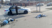 В Курске на перекрёстке разбился мотоцикл: полиция выясняет обстоятельства