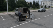 На Красной площади в Курске произошёл порыв трубы холодного водоснабжения