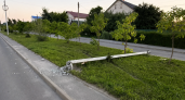 В Курске водитель снес опору на проспекте Дружбы, ущерб придется возместить