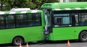 В Курске на Карла Маркса автобус врезался в маршрутку