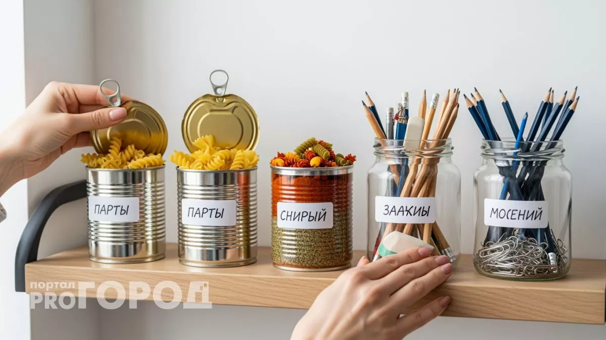 Пустые банки от кофе решают все мои проблемы с хранением и я больше не трачусь на органайзеры