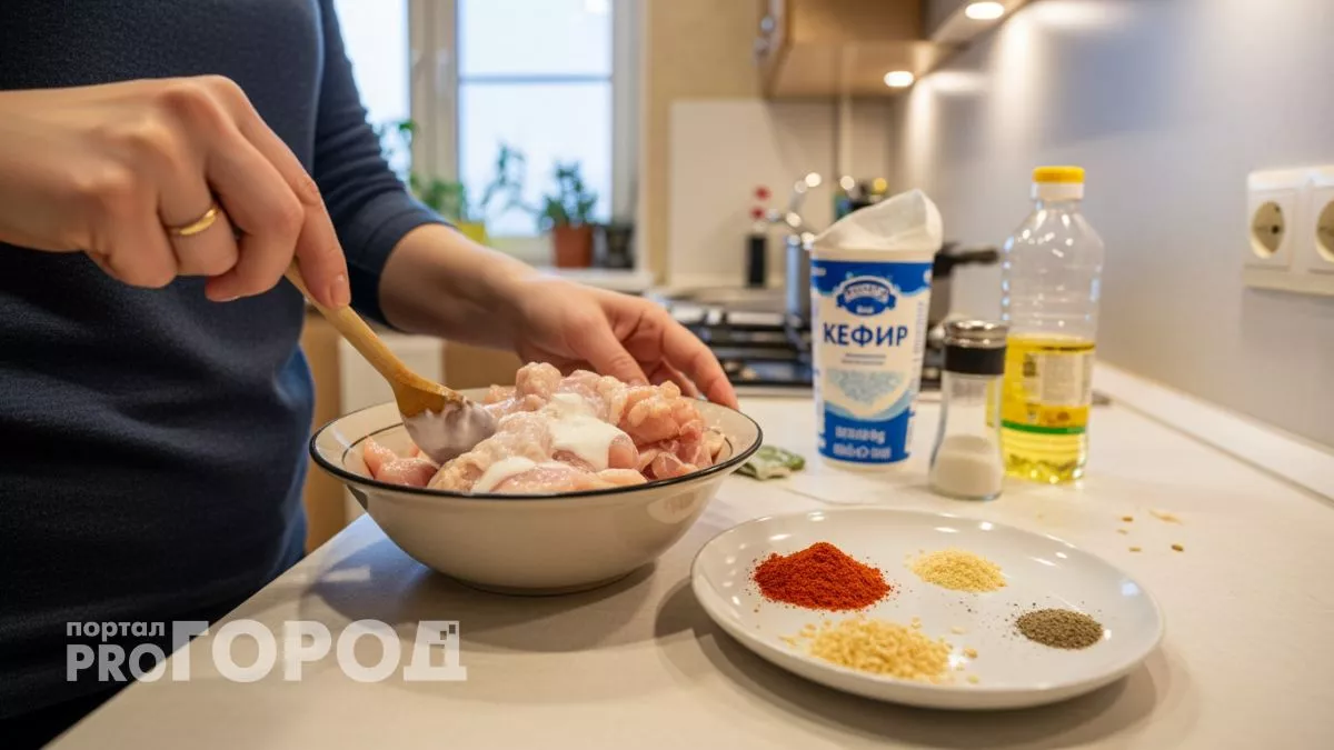 Один стакан кефира делает курицу мягче масла: теперь готовлю только так и забыла про сухое мясо