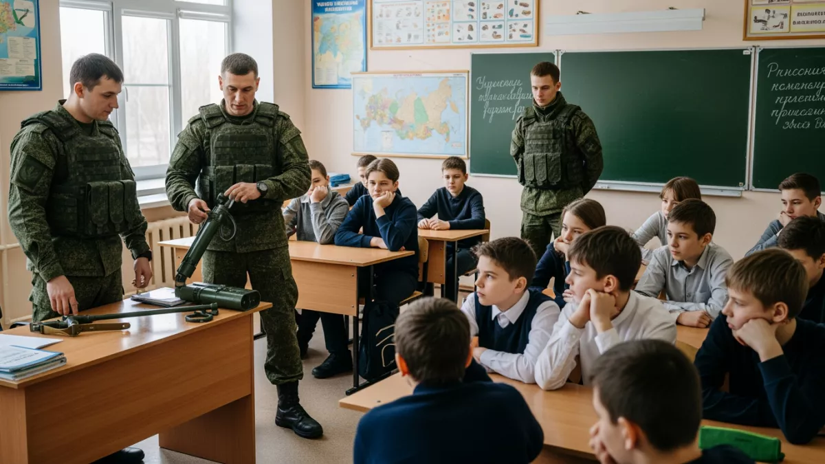 Саперы показали курским школьникам образцы вражеских взрывных устройств