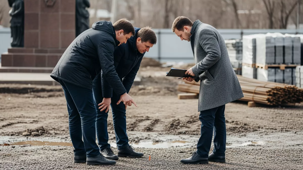 Тяжёлая техника проехала по воинским захоронениям в Курске