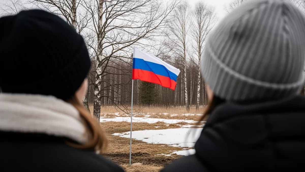 Боец «Заря» водрузил российский флаг в освобождённой Малой Локне
