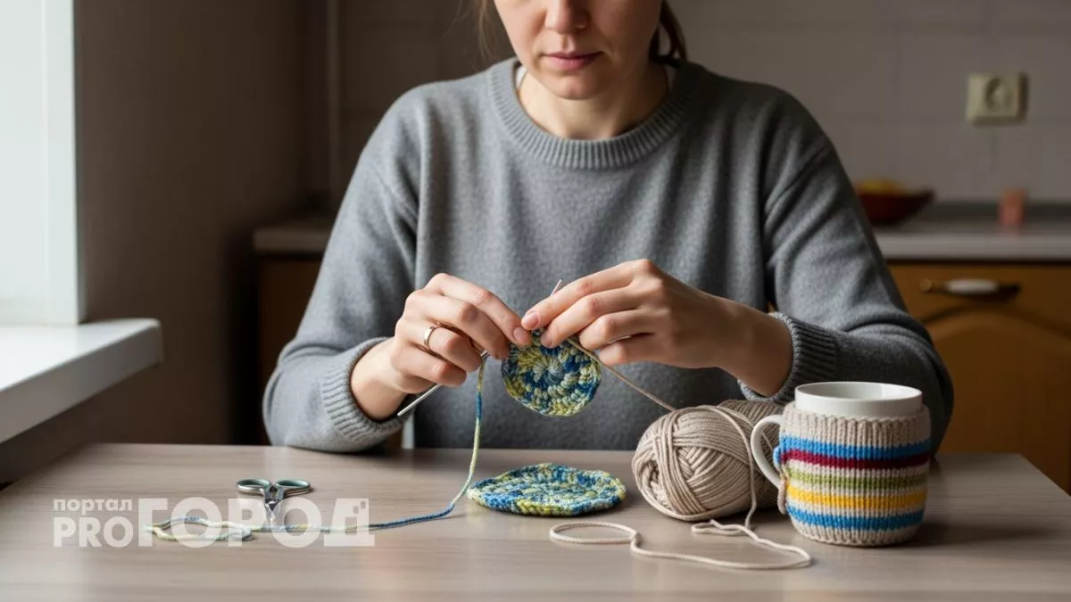 Подруга научила делать из остатков пряжи такие штучки что теперь половину вещей не покупаю