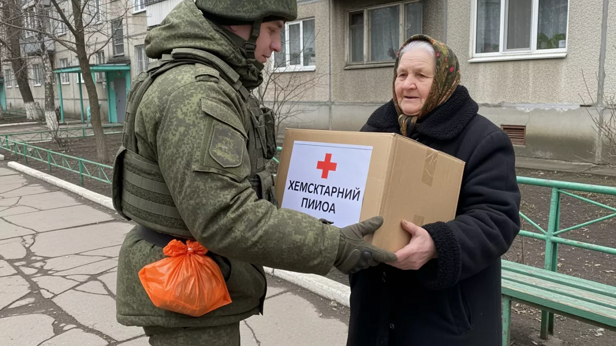 Военные «Севера» доставляют лекарства жителям, отказавшимся покинуть приграничье