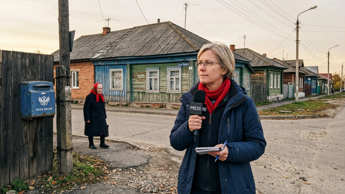 Португальский журналист впервые попал в освобожденную Суджу для съемок репортажа