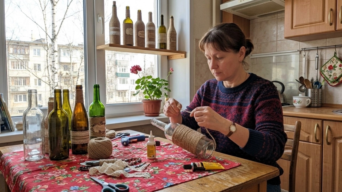 Не спешите выбрасывать бутылки: как превратить хлам в стильные вещи — секреты праздничного декора