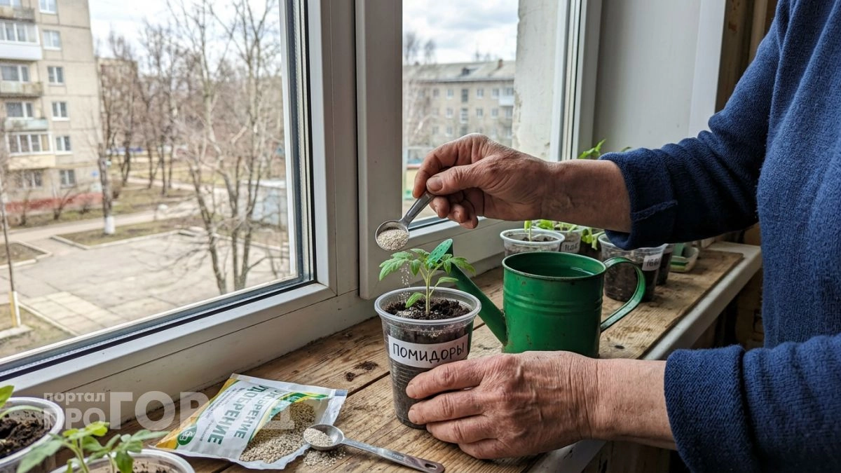 Добавляю по щепотке в стаканчик, и слабая рассада томатов с перцами быстро наращивает толстые крепкие стволы