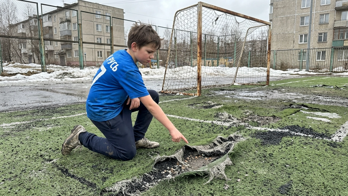 Прокуратура через суд заставила мэрию Курска починить поле спортшколы