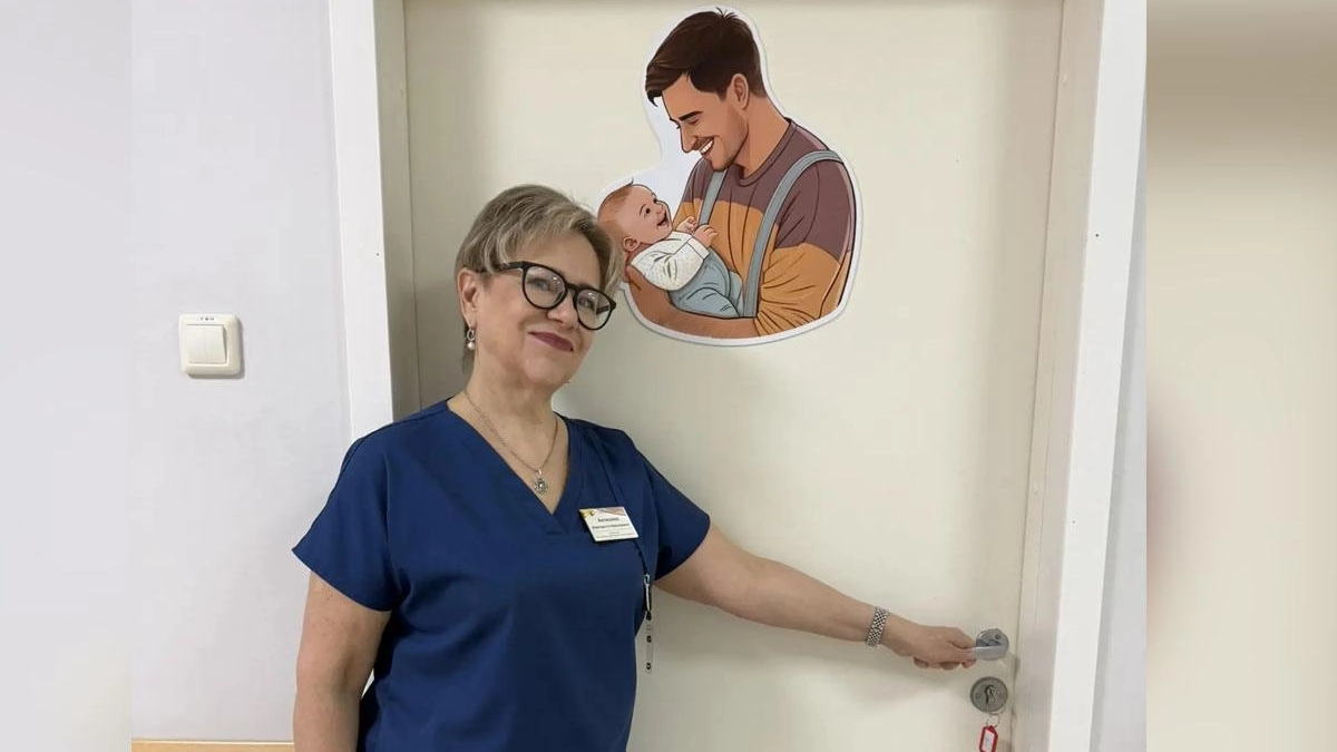 В Курском перинатальном центре открыли комнату ожидания для пап