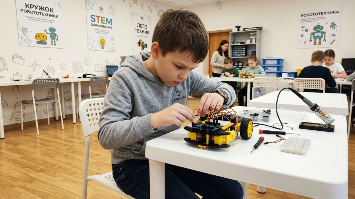 Рекордные 170 школьников Курска сразились за путёвку на РобоФинист 2026